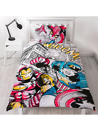 Marvel Sketchy Duvet Cover and Pillowcase Set, Single