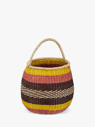 John Lewis & Partners Fusion Seagrass Basket with Handle