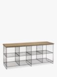 John Lewis Restoration Shoe Rack and Bench, Grey