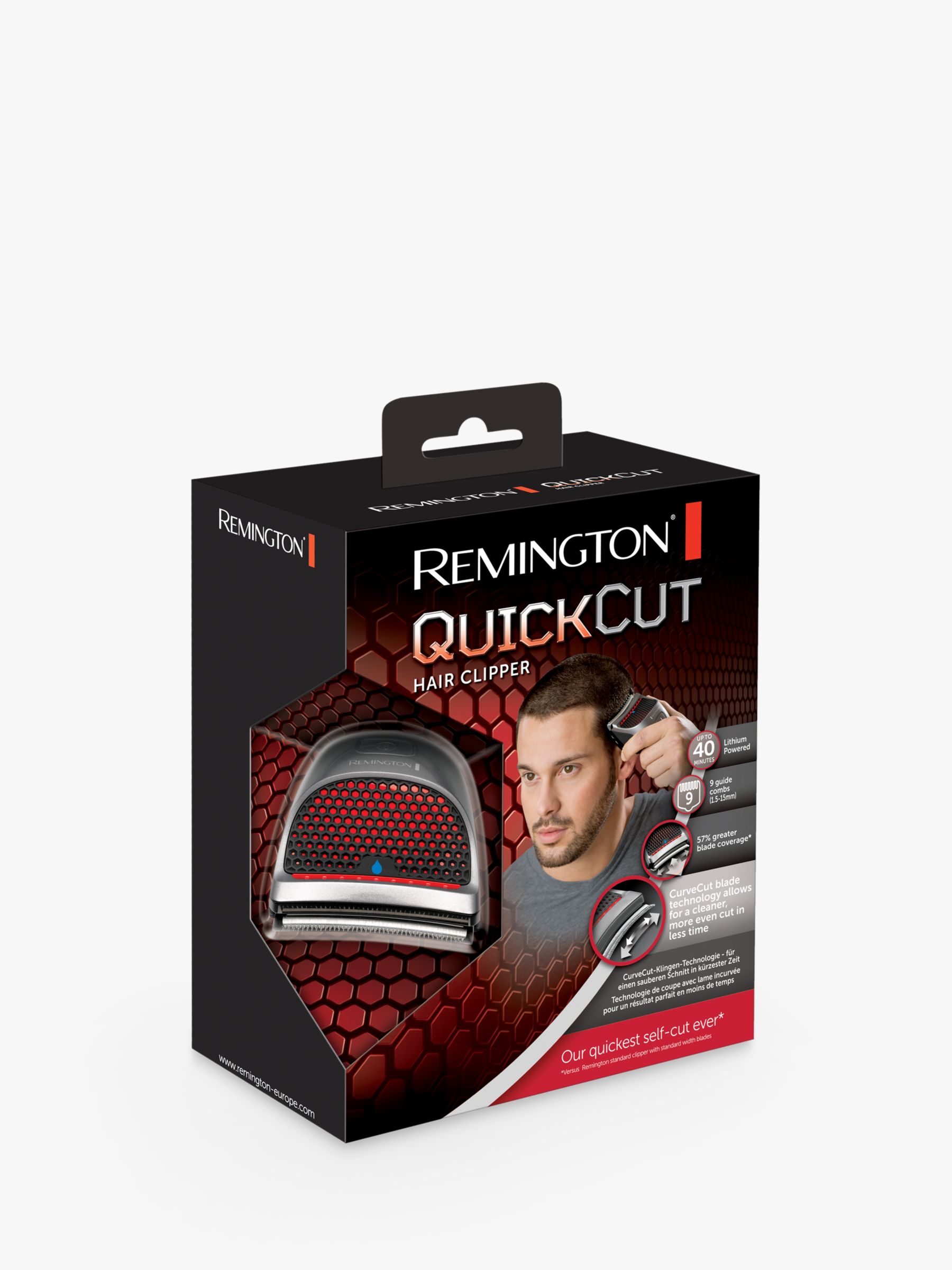 remington quick cut hair clippers with 9 comb