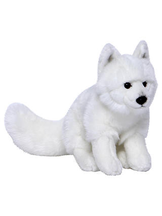 Living Nature Arctic Fox Plush Soft Toy, White