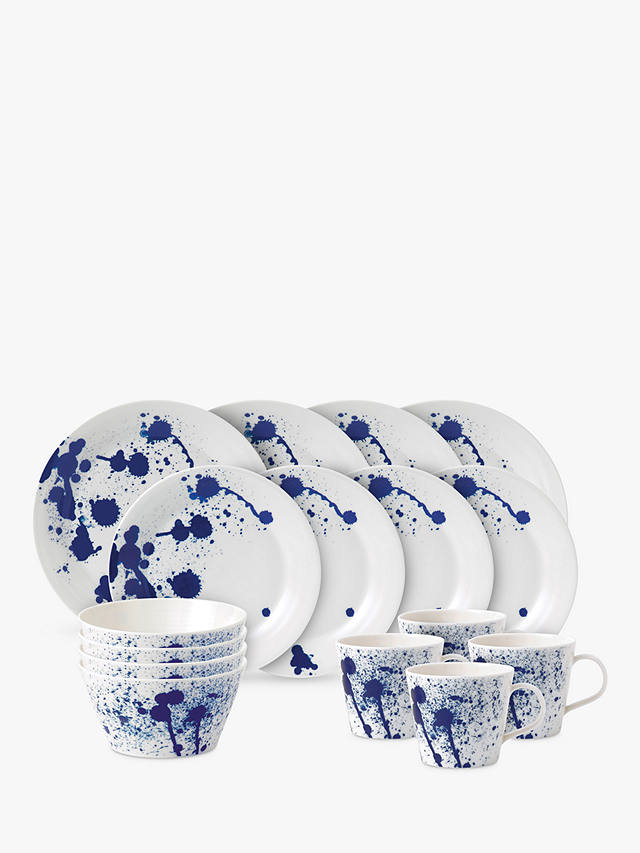 Royal Doulton Pacific Porcelain Dinnerware Set, Splash, 16 Pieces