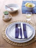 Royal Doulton Pacific Lines Porcelain Dinner Plate, 28.5cm, Blue