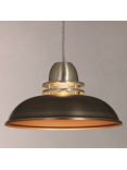John Lewis & Partners Carmine Easy-to-Fit Ceiling Shade, Pewter/Copper