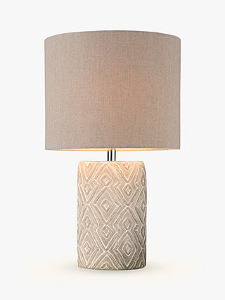 John Lewis & Partners Samina Concrete Table Lamp, Grey