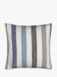 John Lewis ANYDAY Penzance Stripe Cushion, Blue