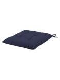 John Lewis Chambray Cotton Seat Pad, Blue