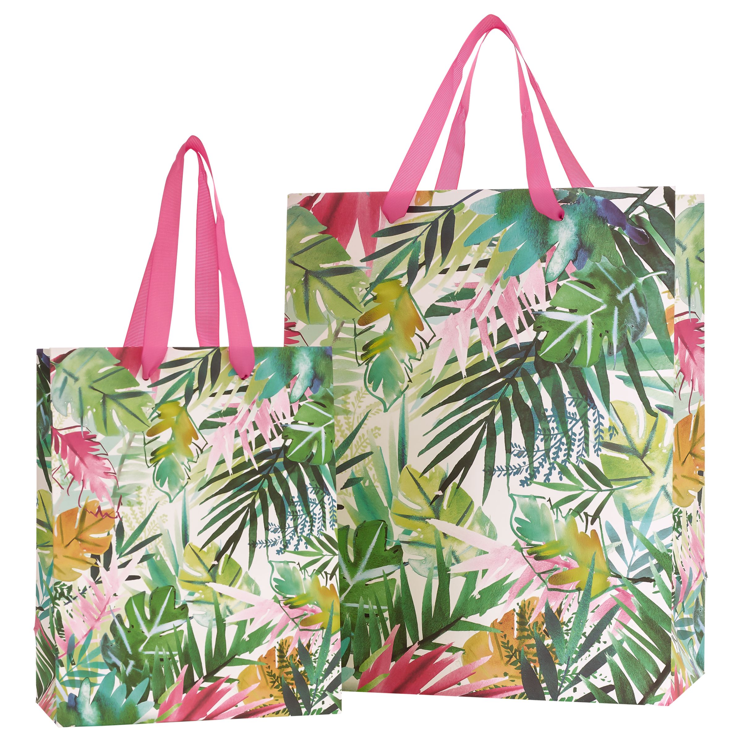 John Lewis Tropical Leaf Gift Bag at John Lewis & Partners