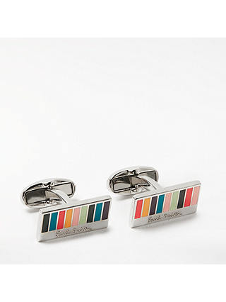 Paul Smith Mini Stripe Cufflinks, Multi