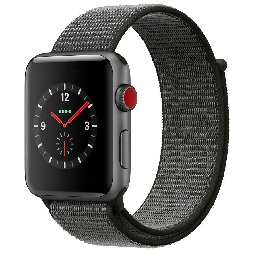 Apple Watch Series 3, GPS and Cellular, 42mm Space Grey Aluminium Case