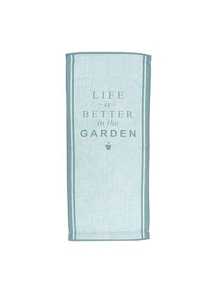 John Lewis & Partners 'Life Is Better in the Garden' Deckchair Sling, Blue