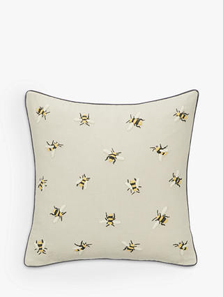 John Lewis & Partners Bee Cushion, Grey