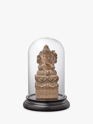 John Lewis & Partners Ganesh In Glass Cloche, Small