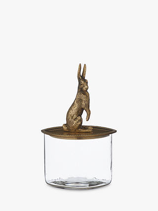 John Lewis & Partners Glass Jar With Hare