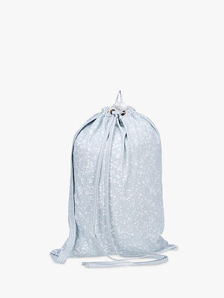 John Lewis & Partners Floral Laundry Bag, Grey Light