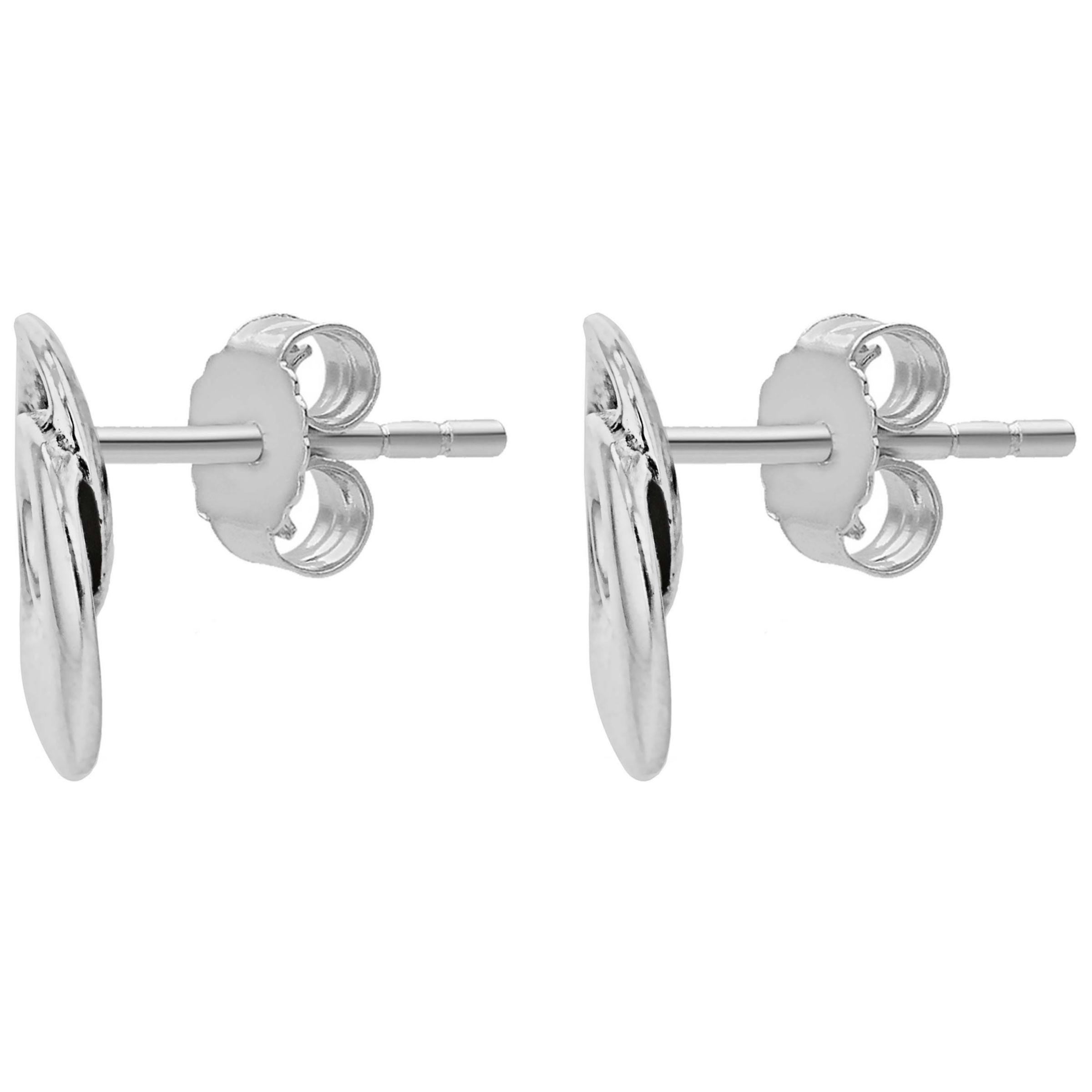 Georg Jensen Möbius Twirl Earrings, Silver at John Lewis & Partners