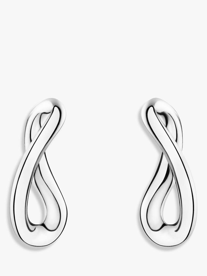 Buy Georg Jensen Infinity Drop Earrings, Silver Online at johnlewis.com