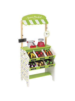Janod Green Market Grocery Wooden Playset