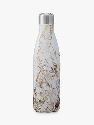 S'well Calacatta Gold Marble Vacuum Insulated Drinks Bottle, 500ml
