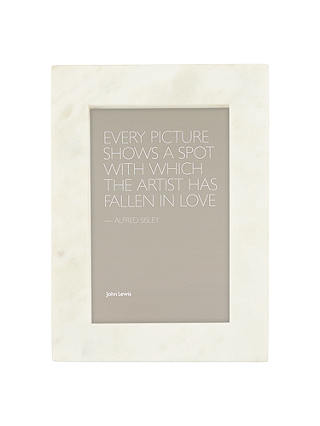 Croft Collection Marble Photo Frame, 5 x 7" (13 x 18cm), White