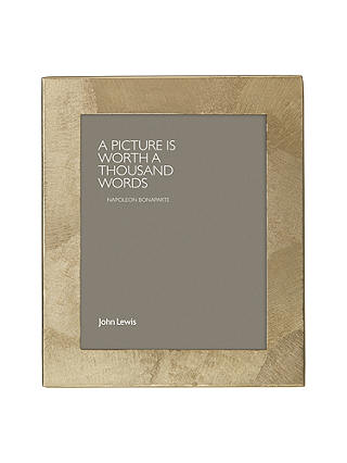 John Lewis & Partners Metal Textured Photo Frame, 8 x 10" (20 x 25cm), Gold