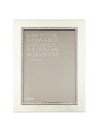 John Lewis & Partners Sparkle Photo Frame, 5 x 7" (13 x 18cm), Silver