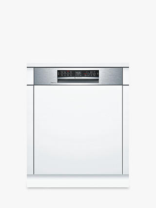 Bosch SMI68MS06G Semi-integrated Dishwasher with Home Connect, Stainless Steel