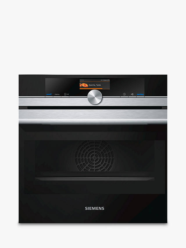 Buy Siemens CM656GBS6B Built-In Compact Oven with Microwave, Stainless Steel/Black Online at johnlewis.com