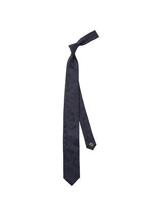 HUGO by Hugo Boss Large Paisley Silk Tie, Navy