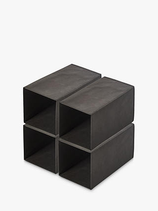 Kvell Stax Medium Insert for Storage Box, Black, Set of 4