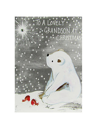 Paper Salad Grandson Polar Bear Christmas Card