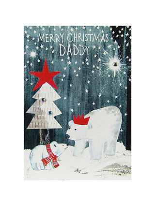 Paper Salad Daddy Polar Bear Christmas Card