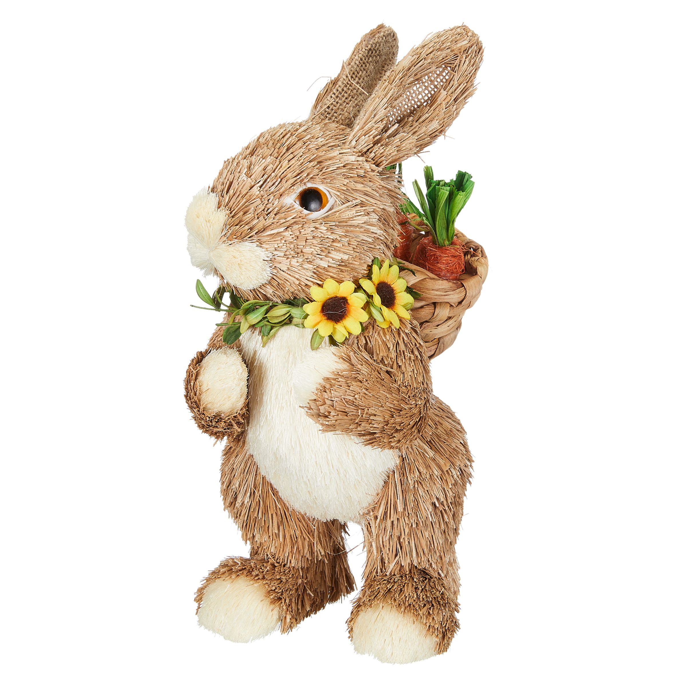John Lewis & Partners Decorative Easter Straw Rabbit, Natural