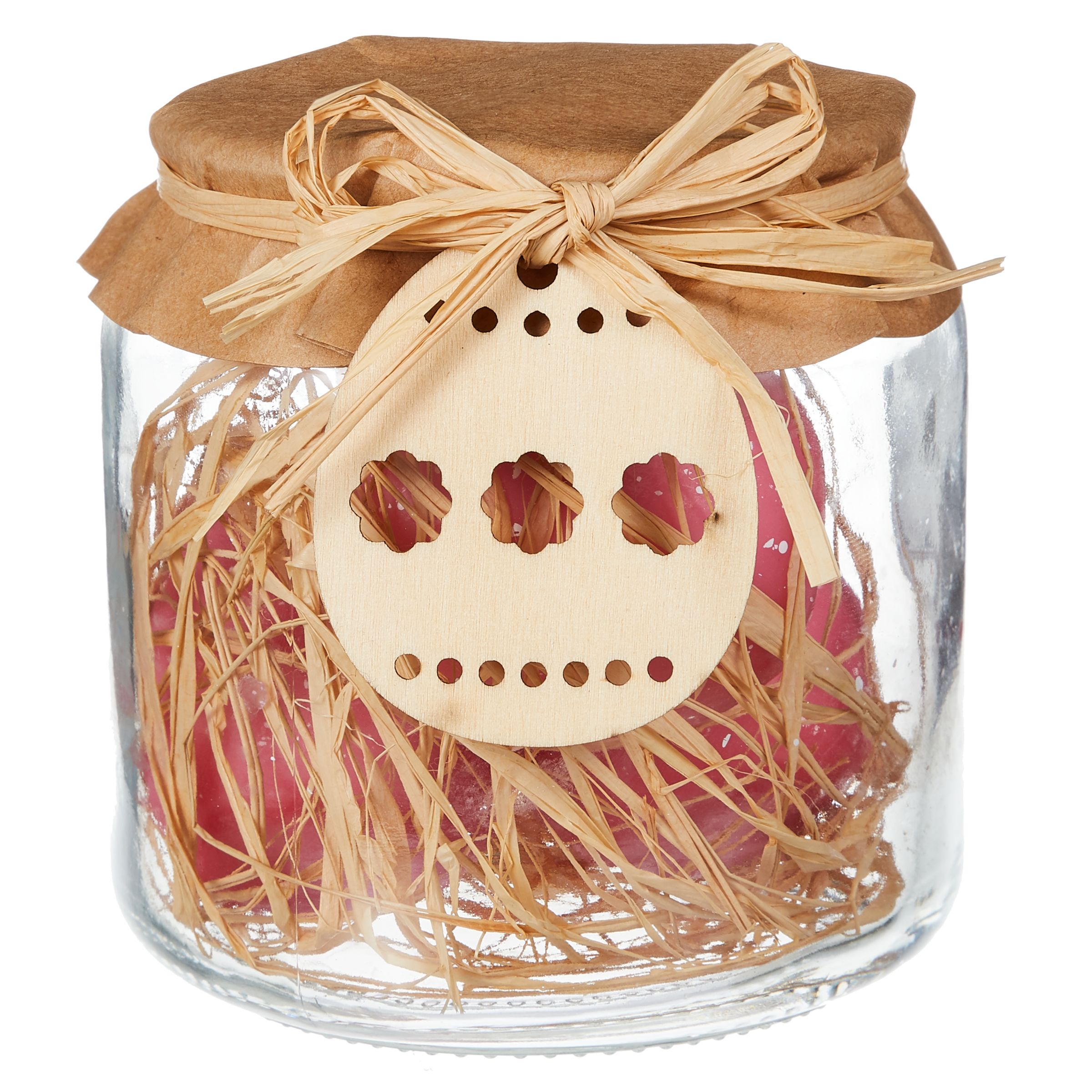 John Lewis & Partners Mini Egg Candles In A Jar Decoration