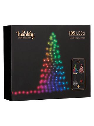 Twinkly 105 LED Christmas Lights Starter Set, Multi L13.5m