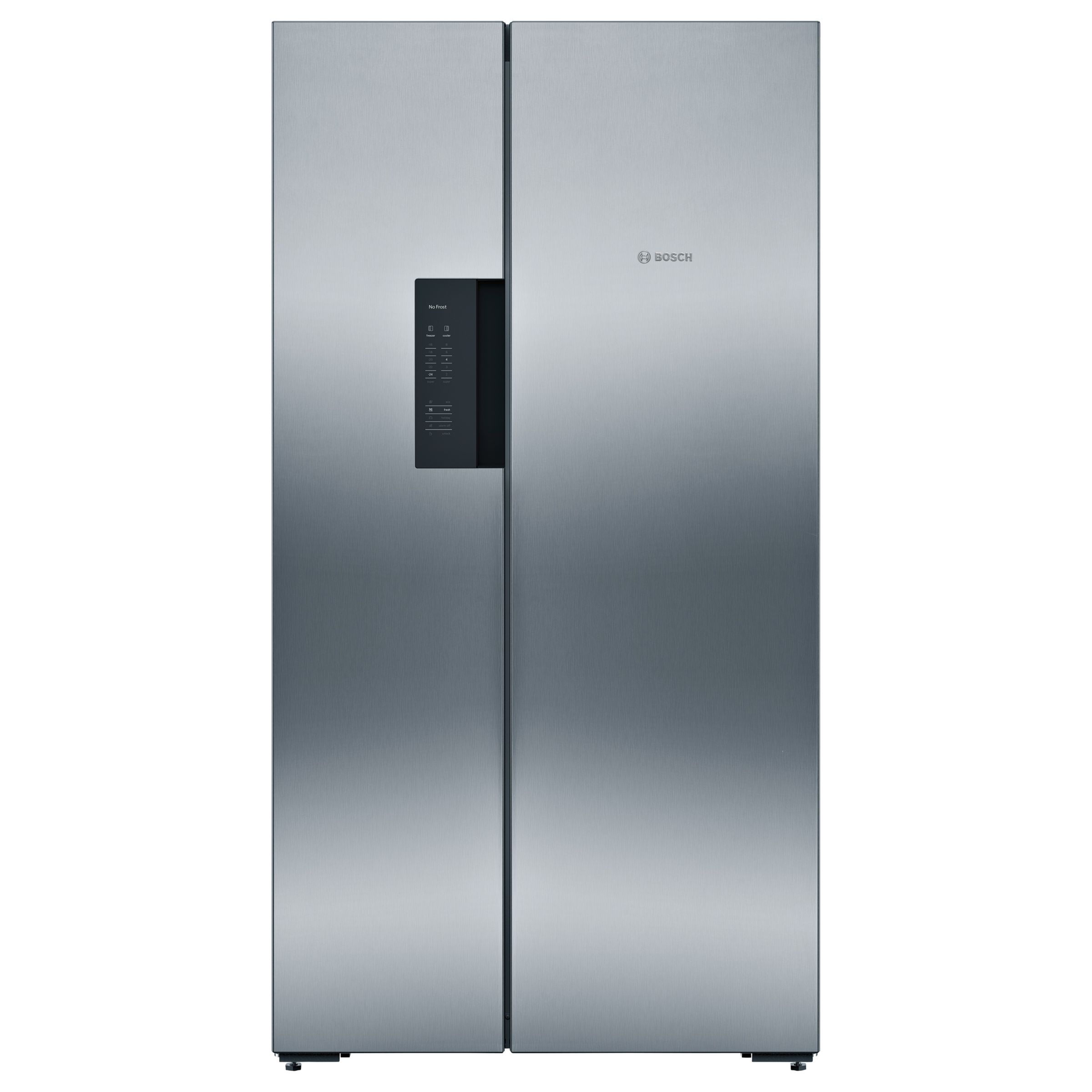 Bosch KAN92VI35 American Style Fridge Freezer, A++ Energy Rating, 91cm Wide, Stainless Steel/Chrome Inox