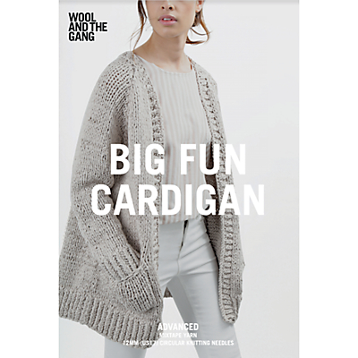Wool and the Gang Women's Big Fun Cardigan Knitting Pattern Review