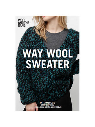 Wool and the Gang Women's Waywool Sweater Knitting Pattern