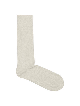 Reiss Napoli Knit Socks, One Size, Stone