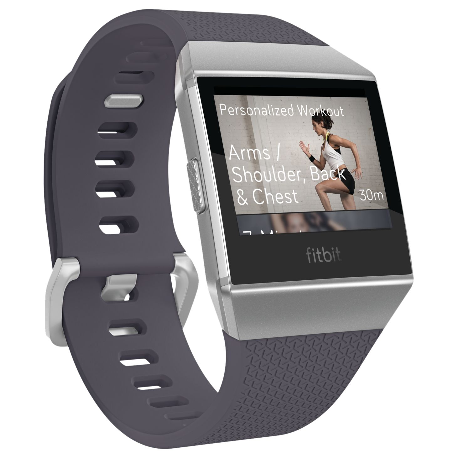 One Size FB503GYBK Charcoal/Smoke Grey Fitbit Ionic Bluetooth Activity Tracker for sale online 