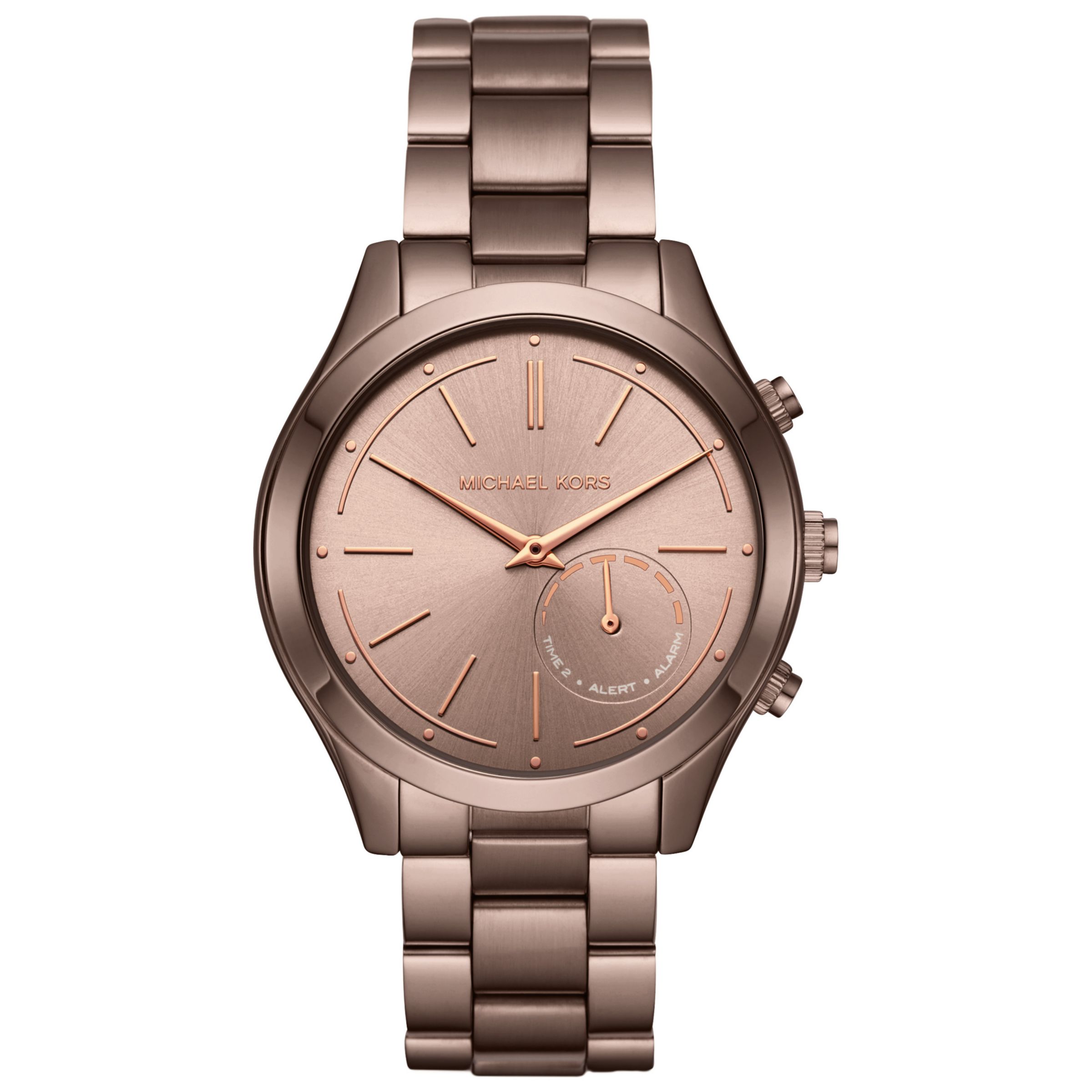 michael kors reid hybrid bracelet watch