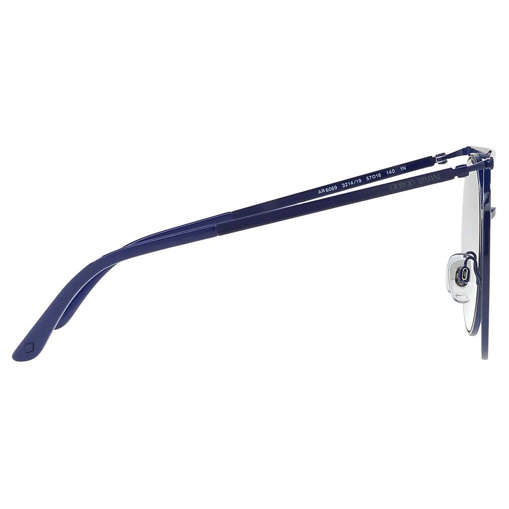 Buy Giorgio Armani AR6069 Round Sunglasses, Navy/Blue Gradient Online at johnlewis.com