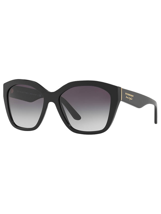 Burberry BE4261 Square Sunglasses, Black/Grey Gradient