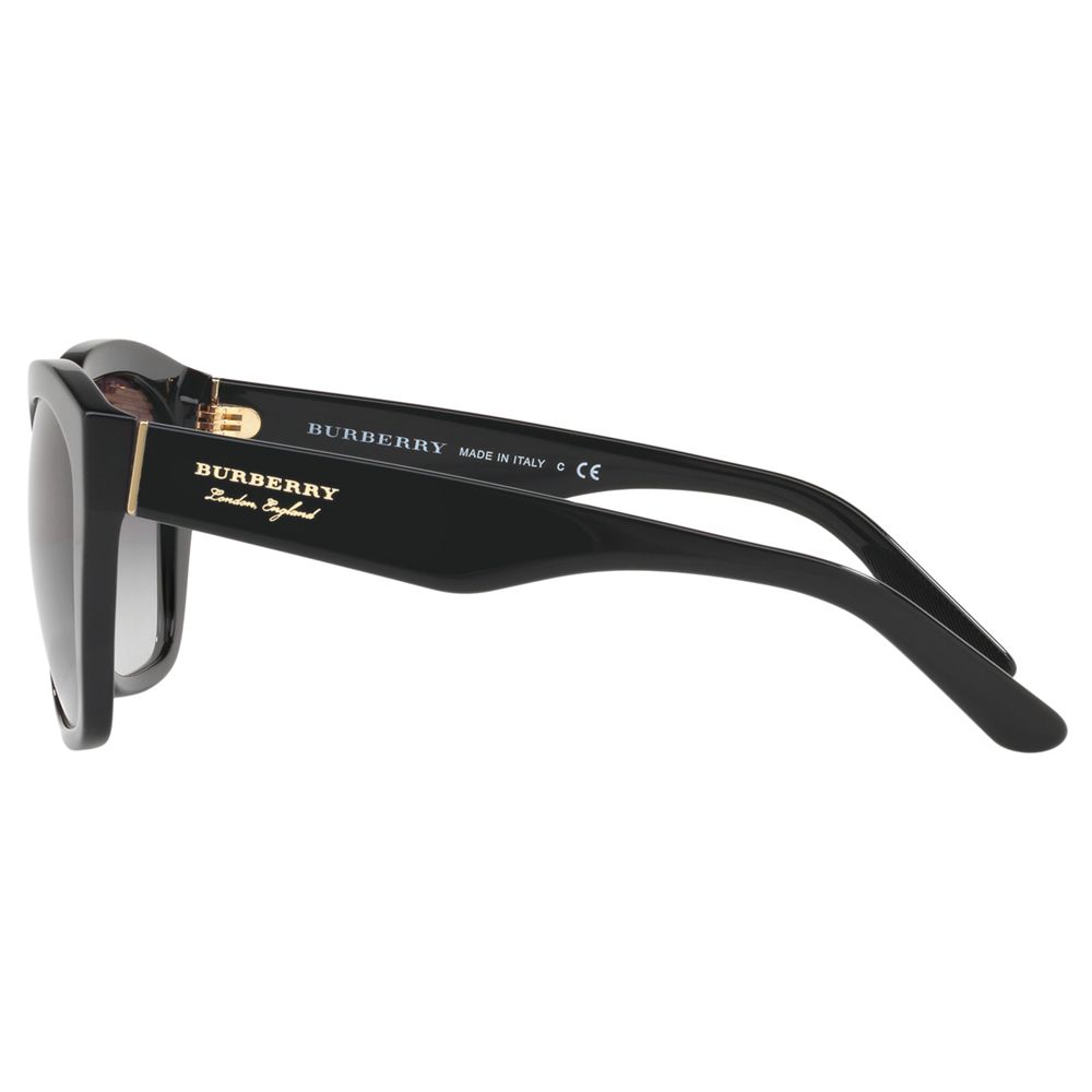 Burberry BE4261 Square Sunglasses, Black/Grey Gradient at John Lewis &  Partners