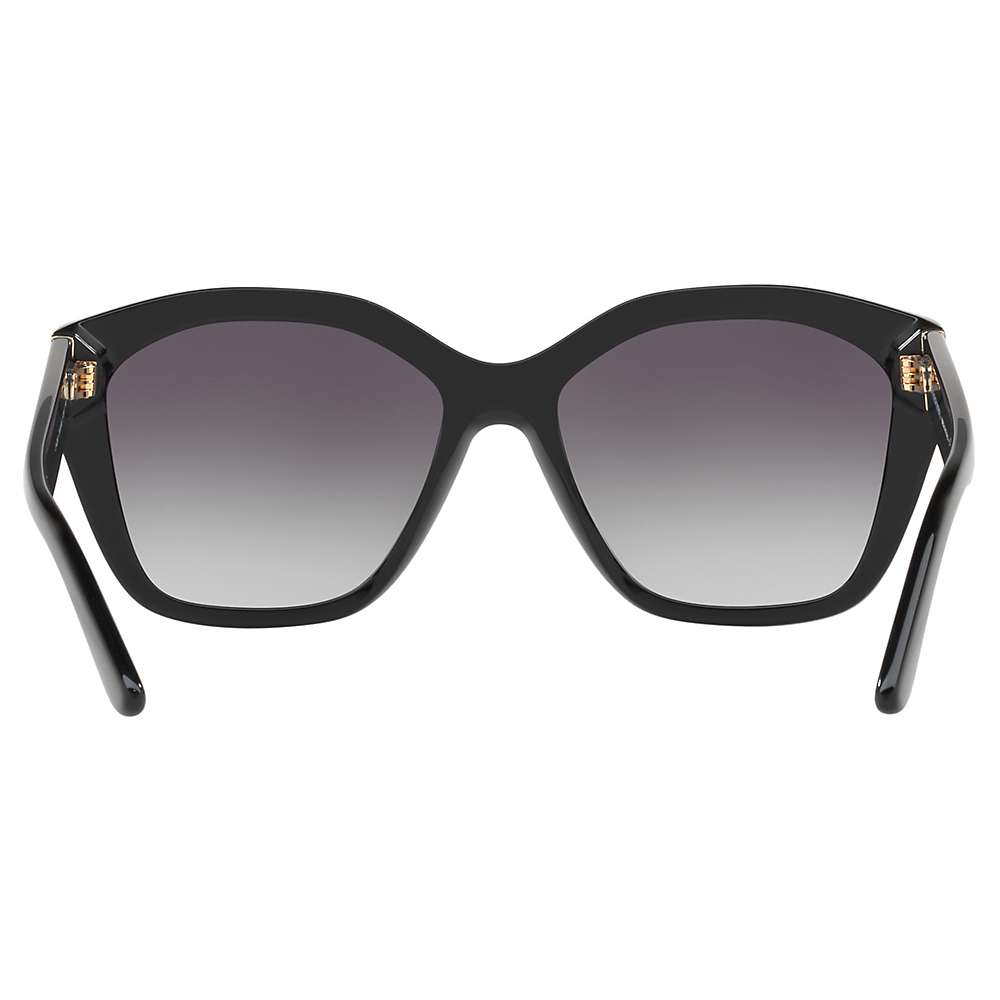Buy Burberry BE4261 Square Sunglasses, Black/Grey Gradient Online at johnlewis.com