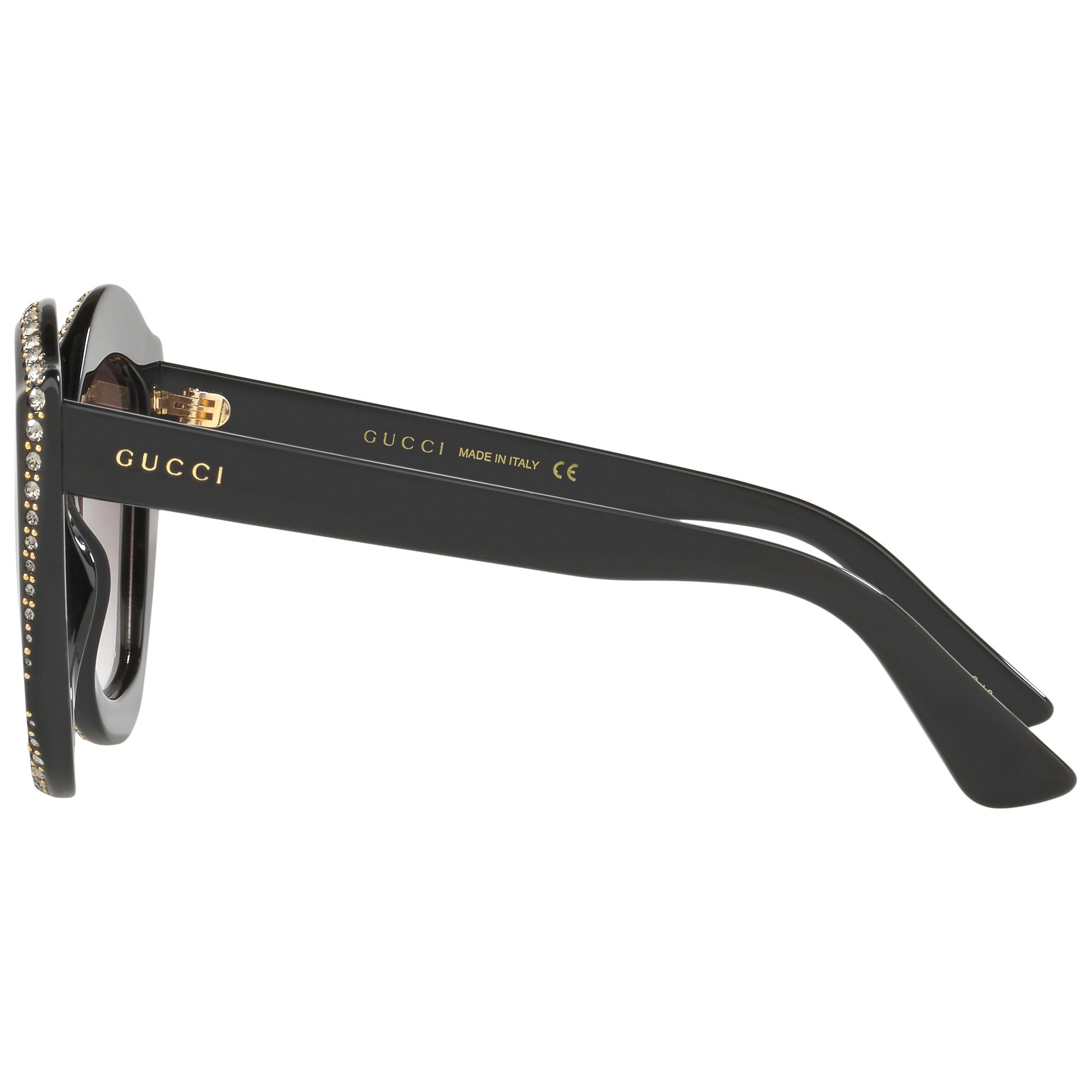 Gucci Gg0118s Embellished Cats Eye Sunglasses 