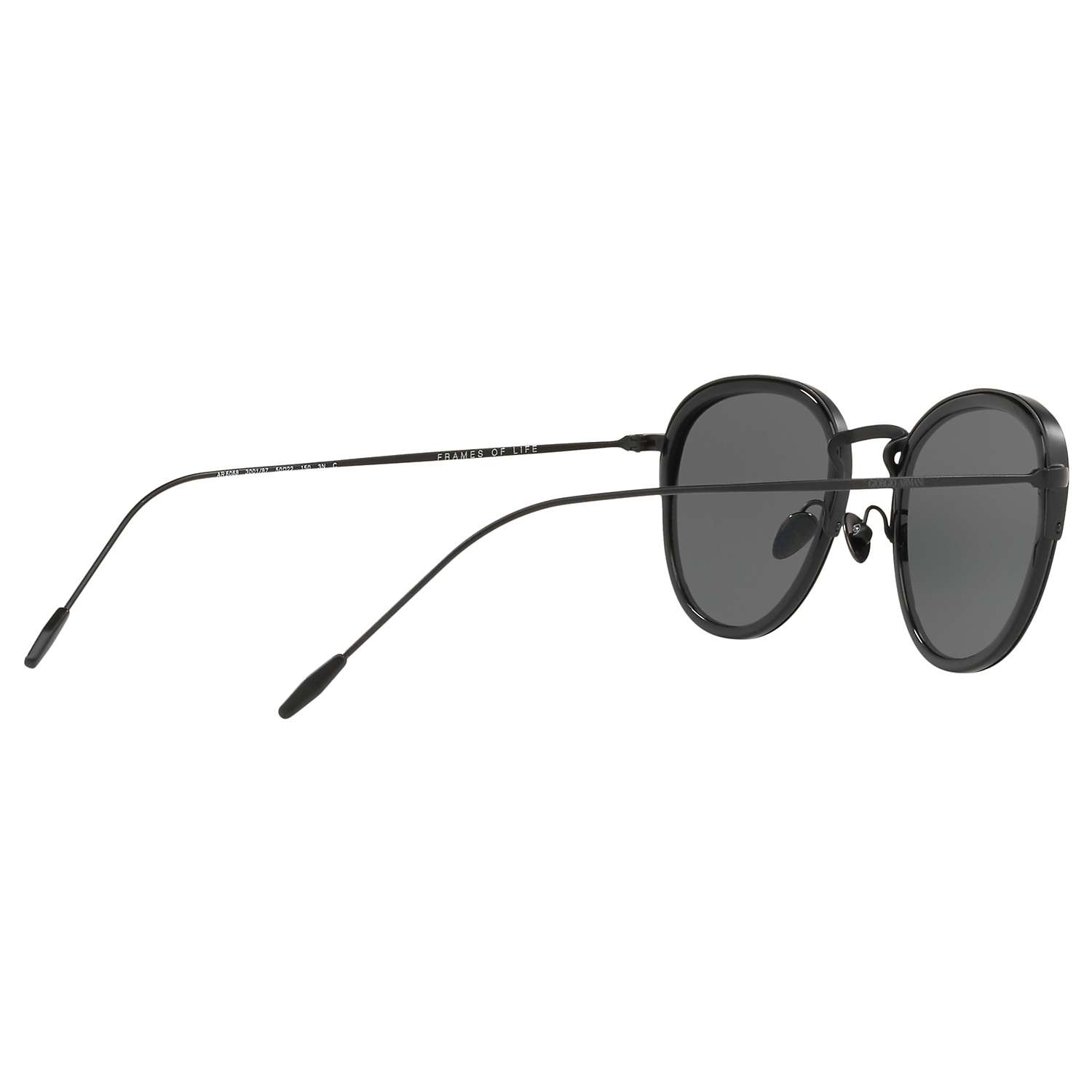 Buy Giorgio Armani AR6068 Men's Frames of Life Round Sunglasses Online at johnlewis.com