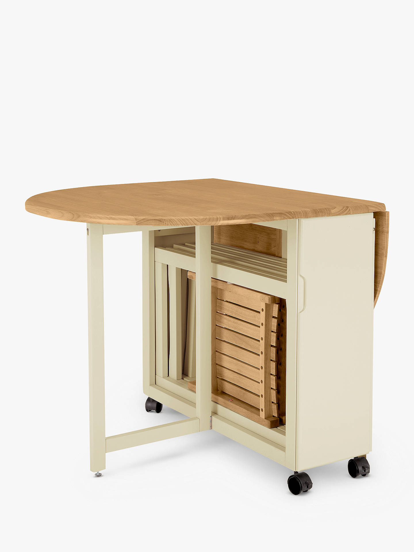 John Lewis Partners Adler Butterfly Drop Leaf Folding Dining Table And Four Chairs At John Lewis Partners