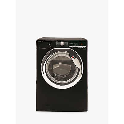 Hoover DXOA610HC3B Freestanding Washing Machine, 10kg Load, A+++ Energy Rating, 1600rpm Spin, Black with Chrome Door