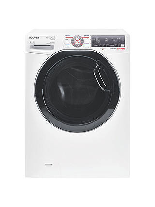Hoover WDWFT4138AHB Freestanding Washer Dryer, 13kg Wash/8kg Dry Load, A Energy Rating, 1400rpm Spin, White